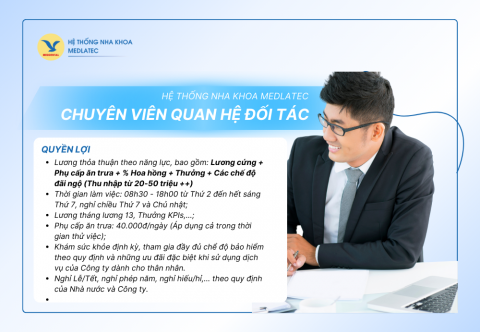 [HÀ NỘI] CHUYÊN VIÊN QUAN HỆ ĐỐI TÁC